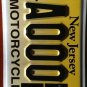 New Jersey HANDICAP MOTORCYCLE license plate sample Bike Cycle Motorbike Harley
