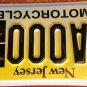 New Jersey HANDICAP MOTORCYCLE license plate sample Bike Cycle Motorbike Harley
