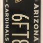 NFL AZ CARDINALS vanity 6 FEET 8 INCHES license plate Size Football ft 6-foot-8
