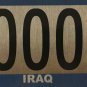 IRAQ WAR Veteran LOW #60 license plate Iraqi Freedom Desert Storm vet Medal Gulf