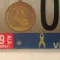 IRAQ WAR Veteran LOW #60 license plate Iraqi Freedom Desert Storm vet Medal Gulf