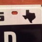 Texas Lone Star State optional license plate Map Star GD 05 FP