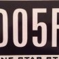 Texas Lone Star State optional license plate Map Star GD 05 FP