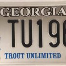 GA WILDLIFE TROUT license plate Fish Fishing River Fly Wildlife Fisherman Reel
