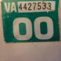 Virginia Wildlife DEER vanity ONE SHOT ONE KILL license plate hunting Hunter