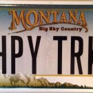 Vanity HAPPY TRUCK license plate GMC Chevy Ford Dodge Driver Toyota Nissan Ram