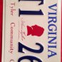 Virginia John Tyler Community College license plate Chester Midlothian JTCC VA