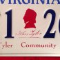 Virginia John Tyler Community College license plate Chester Midlothian JTCC VA
