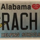 TEACHER vanity RACH RACHEL license plate Rachele Rae Raquel Rachell Rochelle Ray