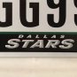 TX NHL DALLAS STARS license plate National Hockey League GG 99 VP North Stanley