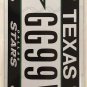 TX NHL DALLAS STARS license plate National Hockey League GG 99 VP North Stanley