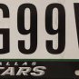TX NHL DALLAS STARS license plate National Hockey League GG 99 VP North Stanley