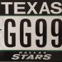 TX NHL DALLAS STARS license plate National Hockey League GG 99 VP North Stanley