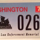 POLICE LAW ENFORCEMENT MEMORIAL BLUE RIBBON license plate 261 Fallen Officer