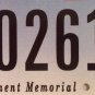 POLICE LAW ENFORCEMENT MEMORIAL BLUE RIBBON license plate 261 Fallen Officer