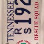 RESCUE SQUAD EMERGENCY MEDICAL TECHNICIAN license plate EMT EMS Firefighter Fire