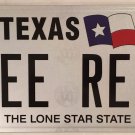 Don't Mess TX vanity SEE RED license plate Rage Fight Upset Bull Angry Blood Mad