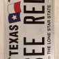 Don't Mess TX vanity SEE RED license plate Rage Fight Upset Bull Angry Blood Mad