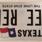 Don't Mess TX vanity SEE RED license plate Rage Fight Upset Bull Angry Blood Mad