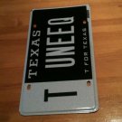 Vanity UNIQUE Special Only One of Kind license plate unusual remarkable