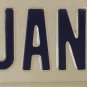 Vanity 1 JANET license plate Janette Jany Janett Jannet Jannett 1985 Jan Janey