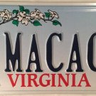 Vanity MACACA MACAQUE MONKEY license plate George Allen racial slur Animal SCV