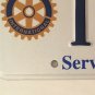 ROTARY CLUB Foundation license plate SERVICE ABOVE SELF Rotarian Evanston Wheel
