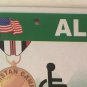 AFGHANISTAN WAR VETERAN license plate Afghan Persian Gulf vet Medal wheelchair