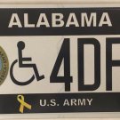 U.S. ARMY VETERAN license plate Military Vietnam Iraq USA Military GI Ranger Joe