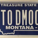 Vanity TO THE MOON license plate Love Planet Explore NASA Rocket Space Astronaut