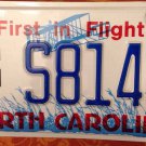 North Carolina NC STATE UNIVERSITY license plate NCAA Wolfpack Raleigh NCSU Wuf