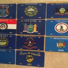 1 STATE FLAG EMBLEM LOGO novelty Car Auto FRONT license plate - PICK YOUR PLATE