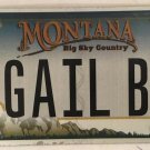 Vanity GAIL B license plateI Abigail Abi Abgail Gaelle Gale Gael Gayle Gay Gayla