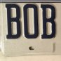 Vanity BOB ROBERT DEL license plate Robert Bobby Rob Robby Bobbie Roberta Robin