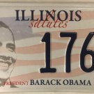 USA PRESIDENT BARACK OBAMA PBO license plate low 176 political Presidential DNC