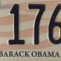USA PRESIDENT BARACK OBAMA PBO license plate low 176 political Presidential DNC