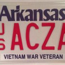 Arkansas AIR FORCE VIETNAM VETERAN license plate USAF Saigon War Pilot Plane Vet