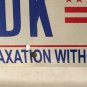 District Columbia Taxation license plate D.C. USA Graphic Washington DC #DK 8874