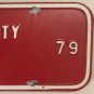 1969 Ringgold FIRE DEPARTMENT license plate Pittsylvania county #79 Firefighter