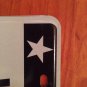 Texas Lone Star State Specialty optional license plate Map Star CJX 63