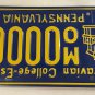 Pennsylvania MORAVIAN COLLEGE ALUMNI license plate Bethlehem  NCAA PA Greyhounds