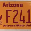ASU ARIZONA STATE UNIVERSITY SUN DEVILS license plate Tempe Polytechnic Sparky