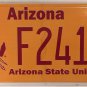 ASU ARIZONA STATE UNIVERSITY SUN DEVILS license plate Tempe Polytechnic Sparky
