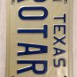Vanity ROTARY CLUB INTERNATIONAL license plate SERVICE ABOVE SELF Rotarian Wheel