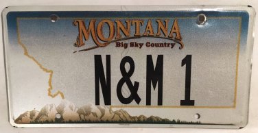 Vanity N & M license plate M1 Nicole Mary Nancy Nicholas Mark Michael Nick Mike