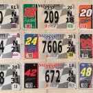 1 NASCAR driver license plate Racing Gordon Fan Race Stock Car - PICK YOUR PLATE
