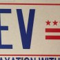 District Columbia Taxation license plate D.C. USA Graphic Washington DC #EV 2445
