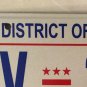 District Columbia Taxation license plate D.C. USA Graphic Washington DC #EV 2445