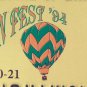 HOT AIR BALLOON #6 single Digit license plate Ballooning Low Number Sky Fly Trip
