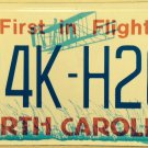 North Carolina vanity 24K H2O license Plate Diamond Carat Gold Crystal Water